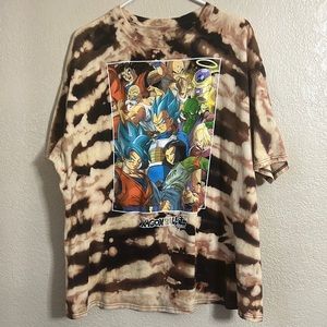 Dragonball Super Custom Bleach Dyed Tshirt XXL